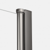 NEW TRENDY Kabina prysznicowa New Soleo Gunmetal Brushed, walk in 70x195 K-2259